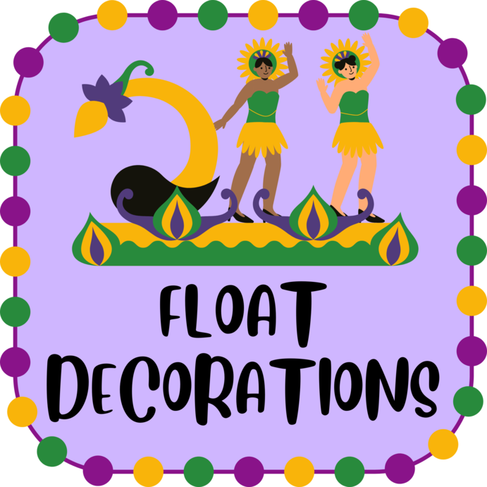 Mardi Gras - Float Decorations